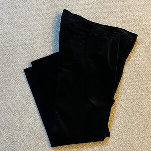Eileen Fisher Black Velvet Ankle Pants